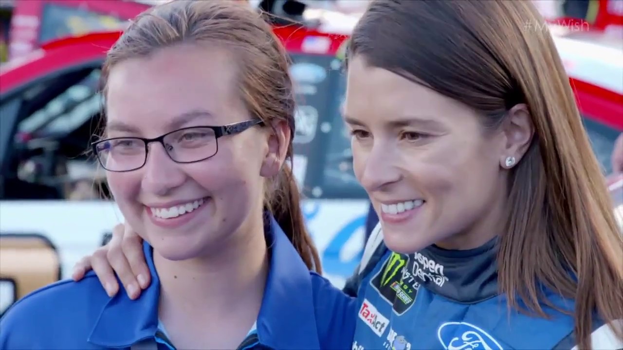 Young fan. Danica Patrick Denny Hamlin.