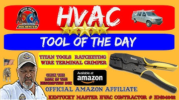 Titan Tools 11477 Ratcheting Wire Terminal Crimper : HVAC Tool of the Day