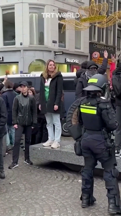 Police in Amsterdam halt pro-Palestine protest following Israeli Maccabi fans violence