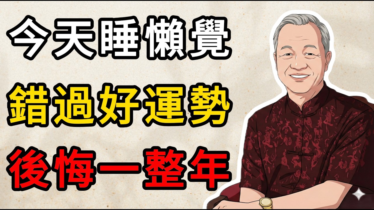 曾仕強：丙午馬年正月十二，爲什麼千萬不能睡懶覺？老祖宗的規矩大有深意！  #人生智慧 #命理 #哲學 #曾仕強 #易經 #正能量