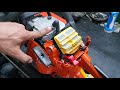 Manutenção preventiva em uma motosserra HUSQVARNA 445 ll
