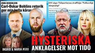 Hysteriska anklagelser mot Tidö, Trump i Davos, bidragsstopp