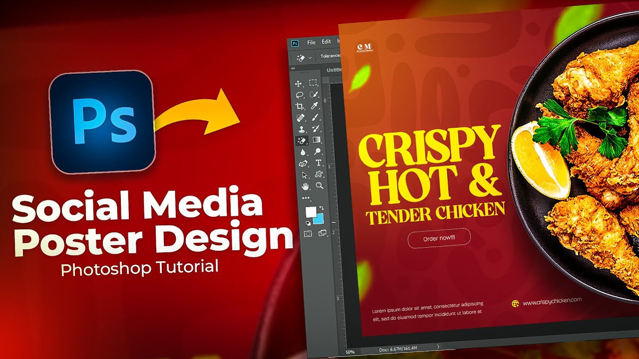 How To Make a Food Poster Design In Photoshop