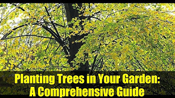 Planting Trees in Your Garden: A Comprehensive Guide