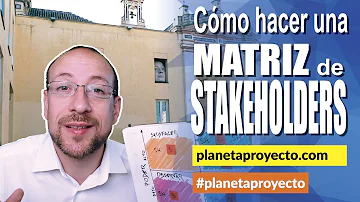 O que é uma matriz de stakeholders?