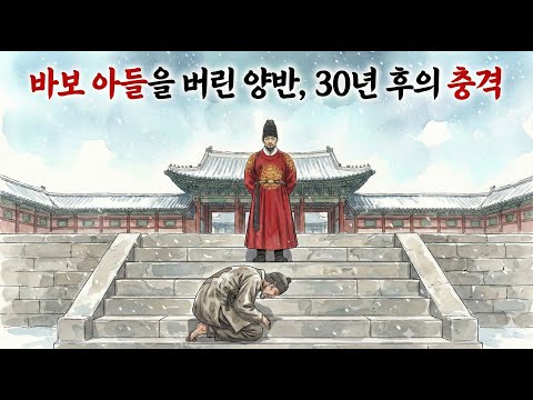 바보 아들을 버린 양반, 30년 후의 충격 | 설화 옛날이야기 야담 오디오북
