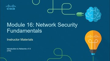 Module 16 :Network security Fundamentals