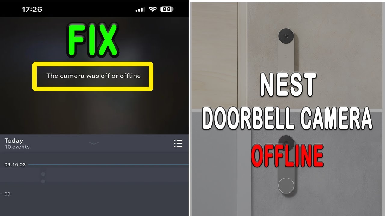 Nest Doorbell Camera OFFLINE: How To Fix it? - YouTube