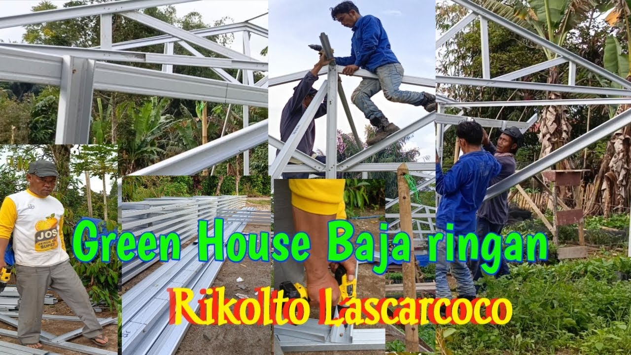 Green House Baja Ringan Ukuran 8m x 12m Plastik Plastik UV