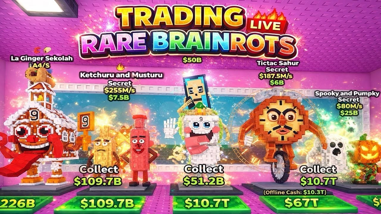 🔴 STEAL A BRAINROT GIVEAWAY & DUELS! SAB TRADING LIVE! ADMIN ABUSE #roblox #stealabrainrot #shorts