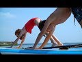 Йога на досках в море – крэйзи челлендж для детей :)