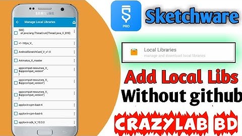 Sketchware Local Library add Without Github 😘🌸 ! Free Local Library Download for sketchware 🔥