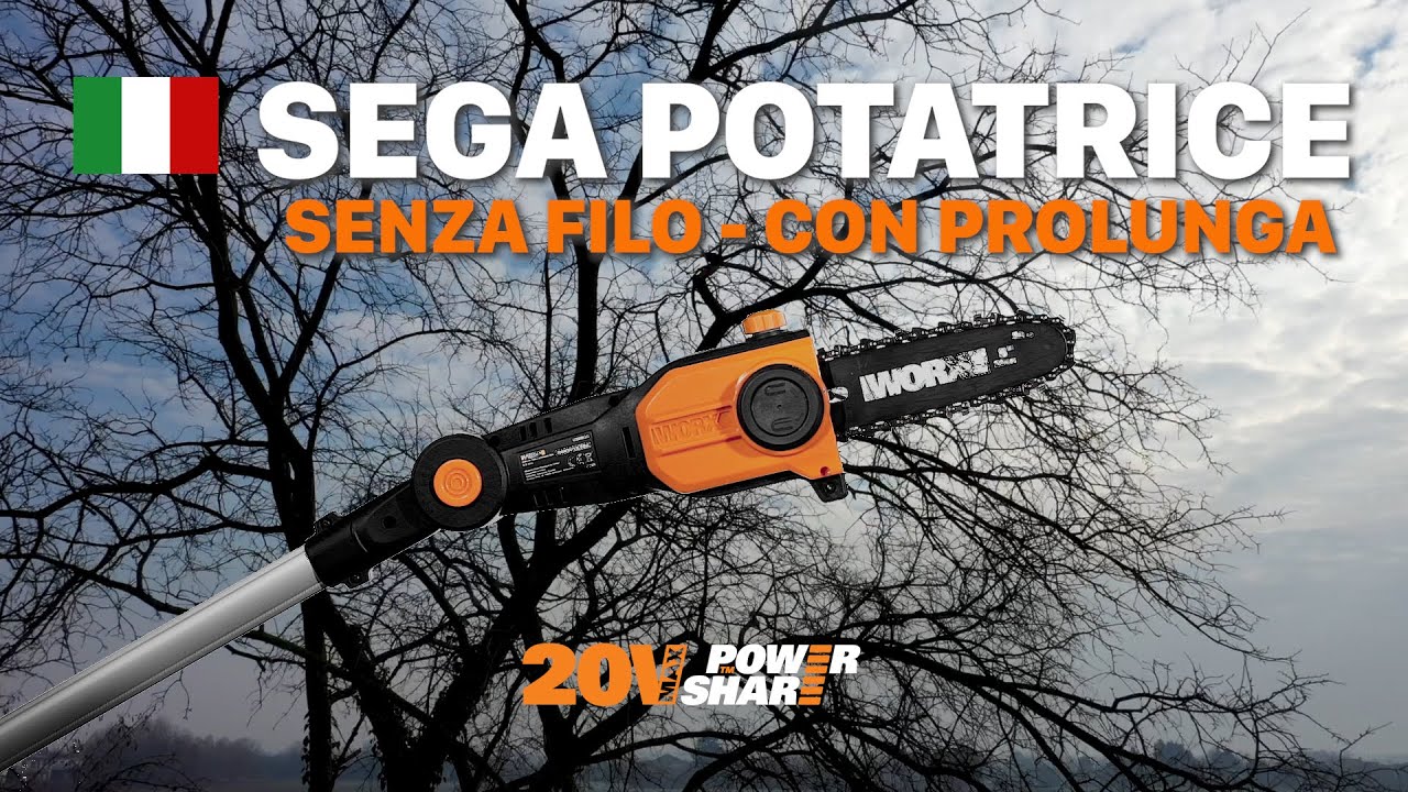 Potatore Telescopico WORX WG349E 20V - Sega A Catena 220cm Con Tensione Automatica - Foto 11