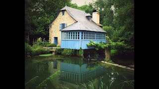 A Charming Water Mill & Guest Cottage; Idyllic Private Grounds | #FRENCH CHARACTER HOMES