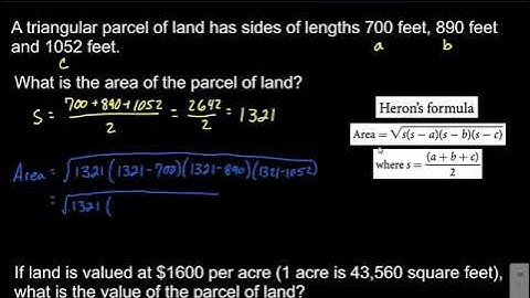 Area of Triangle | Heron
