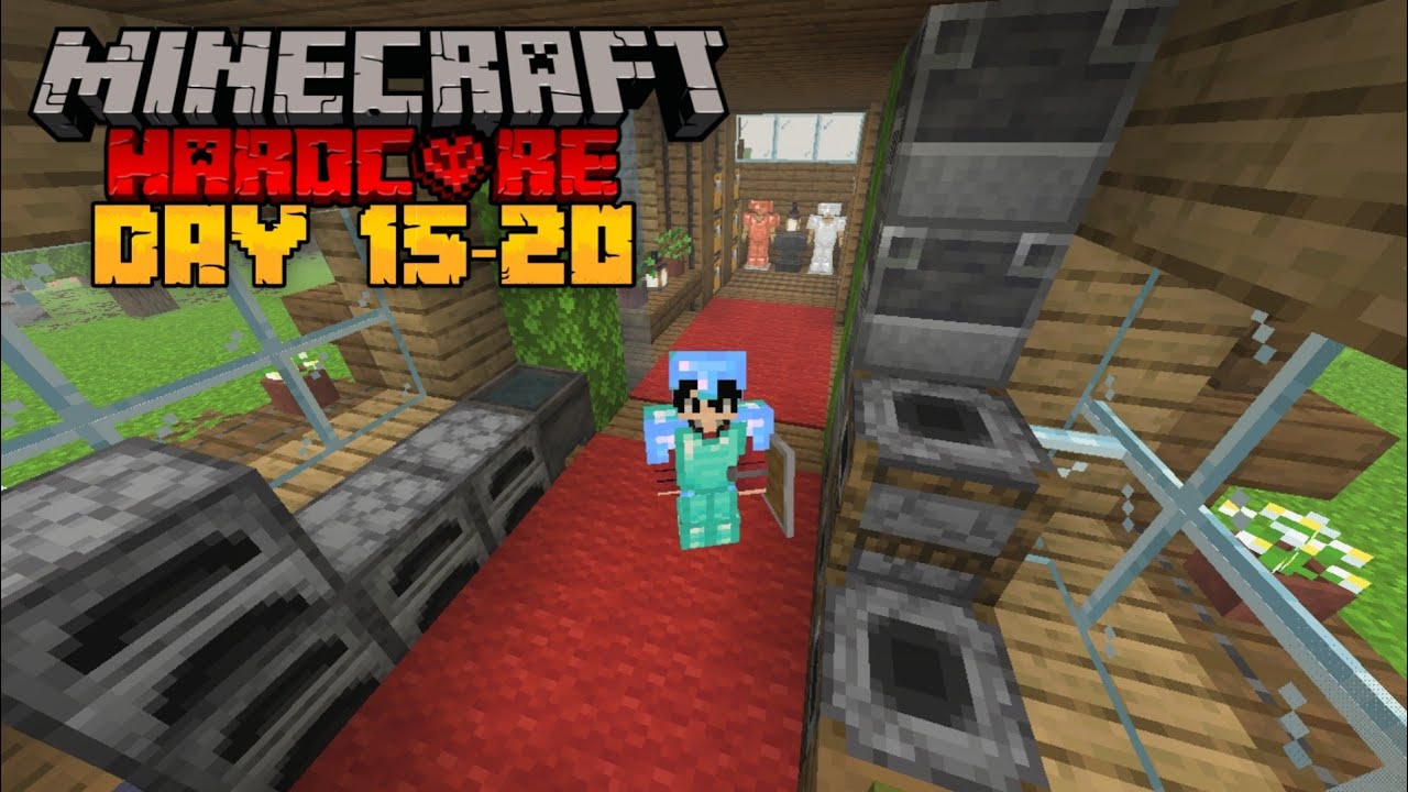 Day 15-20 Episode 11 Minecraft Hardcore Series - YouTube