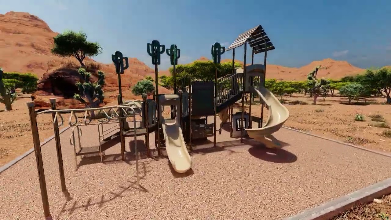 B-30010 Western Themed Playground for Ages 5 to 12 - APCPLAY