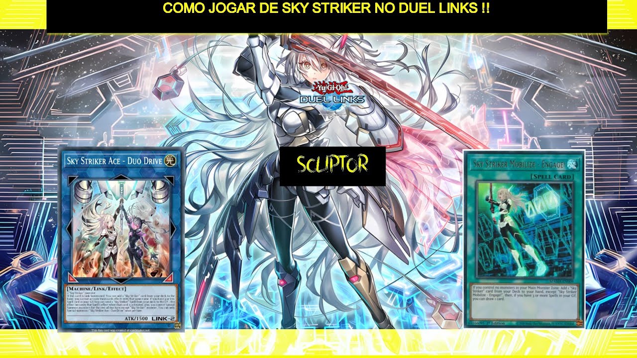 COMO JOGAR DE SKY STRIKER NO DUEL LINKS ATUALIZADO !! (Yugioh Duel Links)