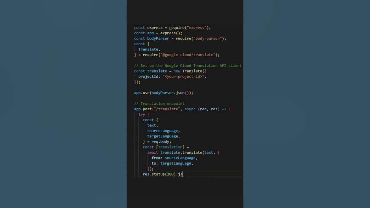 Build a Text Translator API - YouTube
