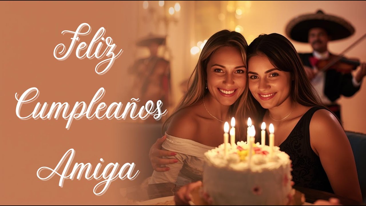 🎈 Feliz Cumpleaños Amiga | Mariachi Hermoso para Dedicar