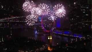 London's 2013 New Years Eve Firework Display - 1080p HD