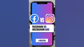 Facebook VS Instagram Ads in 2023  (Tips & Tricks) - DIGITAL - #Shorts