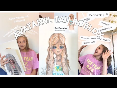 Eva deseneaza avatarul tau Roblox 🪽