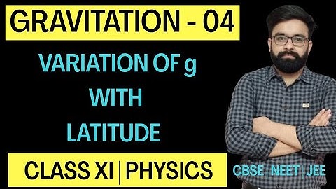 Variation of g With Latitude | Class 11 Physics