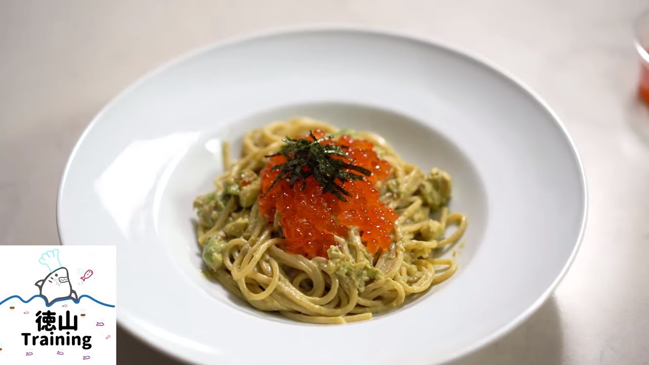 Ikura Pasta | Japanese style pasta with salmon roe and avocado | all day i eat like a shark