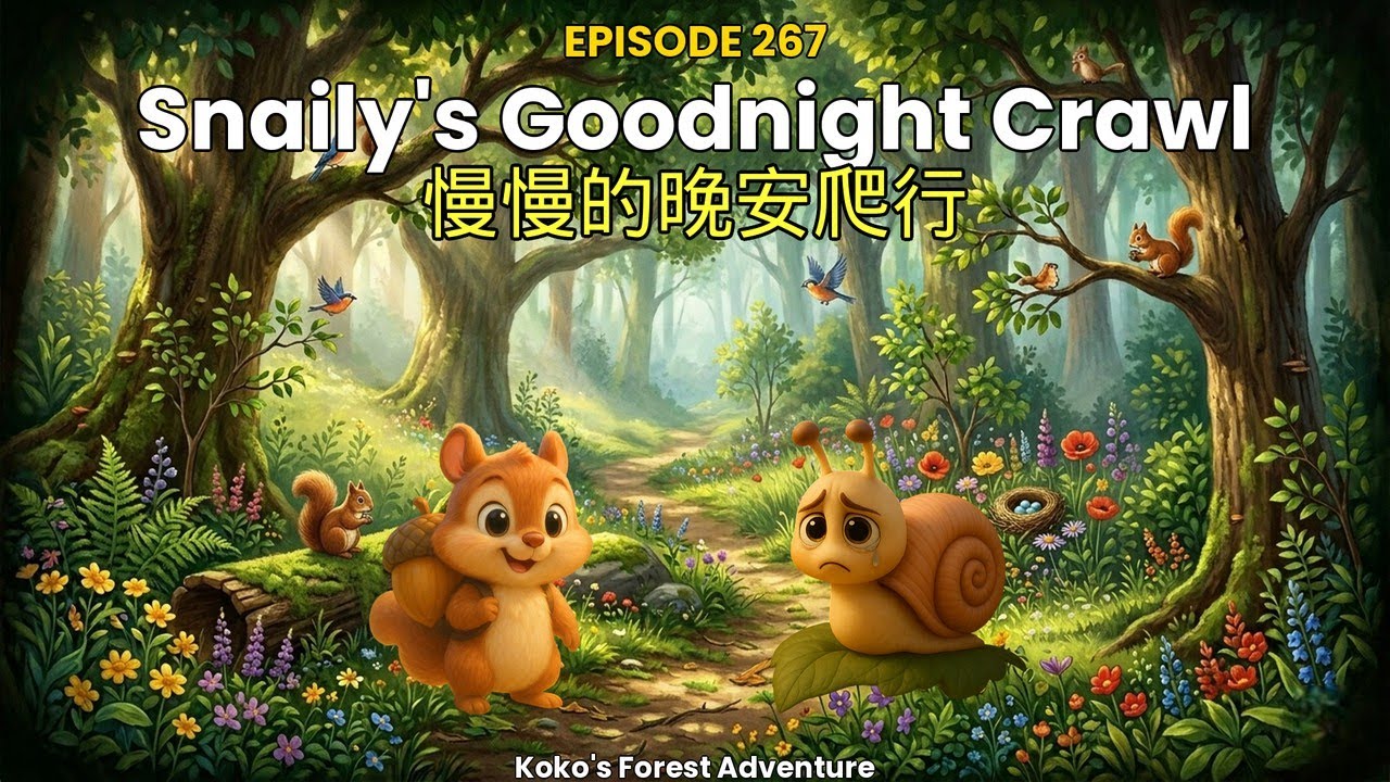 Koko and Snaily 🐌 Snaily's Goodnight Crawl | English Bedtime