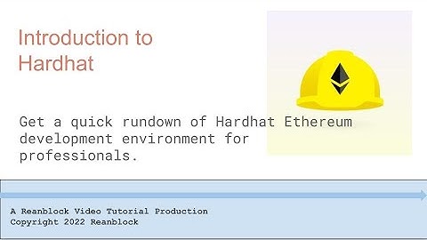 Introduction to Hardhat