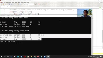 Chapter Structure Data Type in C ++ Programming  Sắp xếp  phần 3