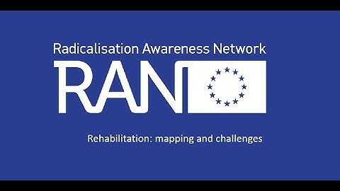 CEP Webinar "Can Convicted Terrorists Be Rehabilitated? – Maarten van de Donk (RAN)