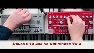 ROLAND TB 303 vs BEHRINGER TD3