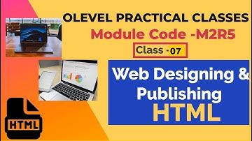 Module Code- M2-R5 |Web Designing & Publishing| Practical Questions| NIELIT OLEVEL | Class-07