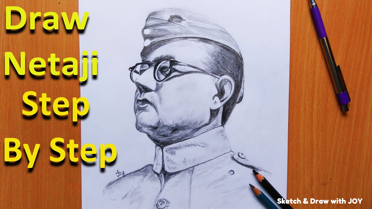 Netaji subhash chandra bose sketch hi-res stock photography and images -  Alamy