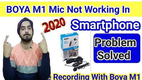 Boya Mic Not Working In Android Smartphone problem solved | How To Use Boya Mic In Mobile 2022