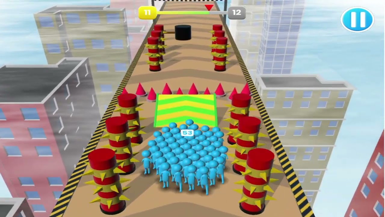 Crowd Run 3D Gameplay | Do Not Lose Stickmen!