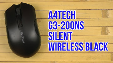 Распаковка A4Tech G3-200NS Silent Wireless Black