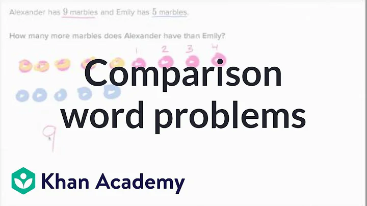 Comparison word problems | Addition and subtraction within 20 | Early Math | Khan Academy
