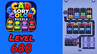 Car Sort Color Puzzle Level 688 Walkthrough