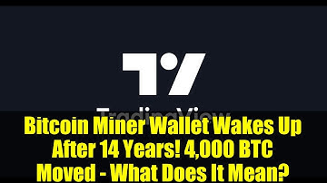 Bitcoin Miner Wallet Wakes Up After 14 Years! 4,000 BTC Moved - What Does It Mean?