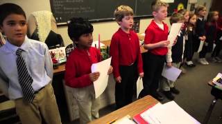 Cardinal Burke visits Trinity Academy