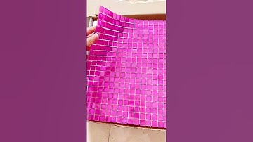 Blush Glass & Gold Foil Mosaic Tiles | Elegant Luxury Interiors