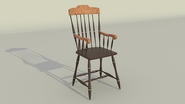 how to model a wooden chair in autodesk maya