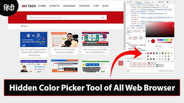 How to Use The Hidden Advanced Color Picker Tool of Web Browser ( Firefox, Chrome, Opera and More)