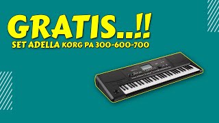 SET ADELLA GRATIS KORG PA 300 600 700
