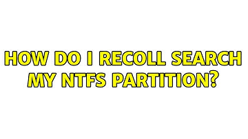 Ubuntu: How do I Recoll Search my NTFS partition?