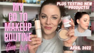 CURRENT MAKEUP ROUTINE &amp; FAVES | Full Face for over 40 | Plus testing new products | Gucci KVD