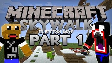Minecraft Custom Map - Skywalk w/ Ryouseiken Part 1: LET THE PARKOUR BEGIN! (Parkour Map)